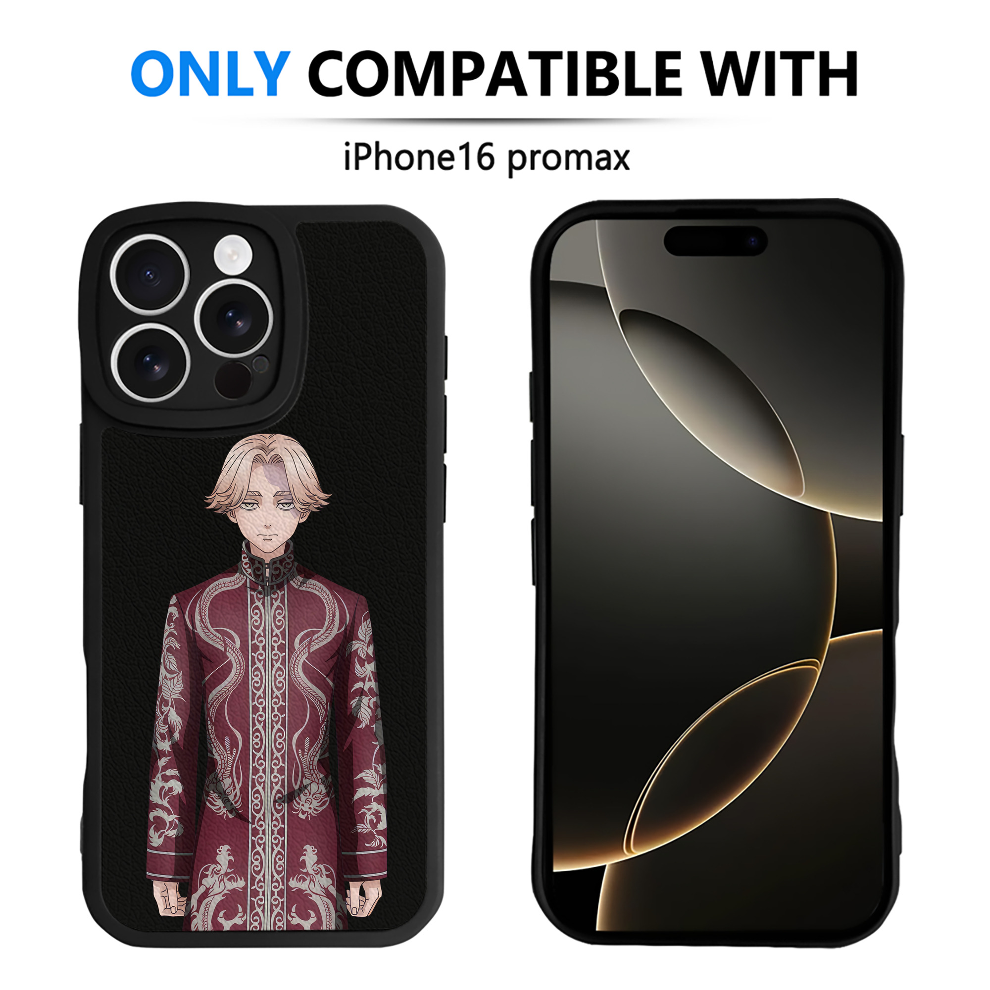 （画像用） 東京リベンジャーズ Tokyo Revengers 【iPhone 16シリーズ対応】シリコンスマホケース（レザー調） 材質：シリコン
